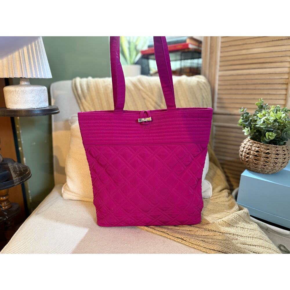 Vera Bradley Quilted Tote Bag - Majestic Magenta